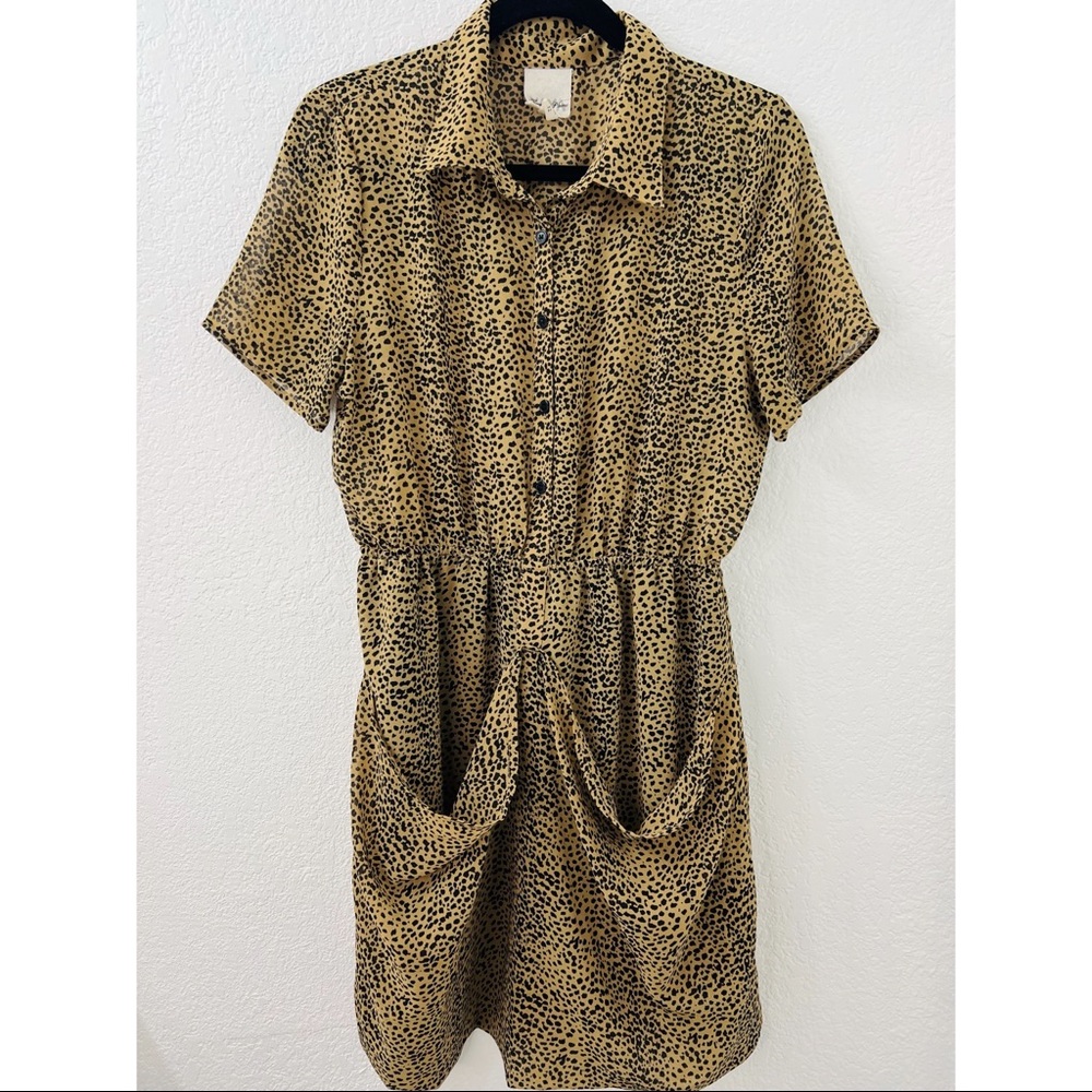 Urban Outfitters Nom de Plume by Yaya Leopard Print Dress